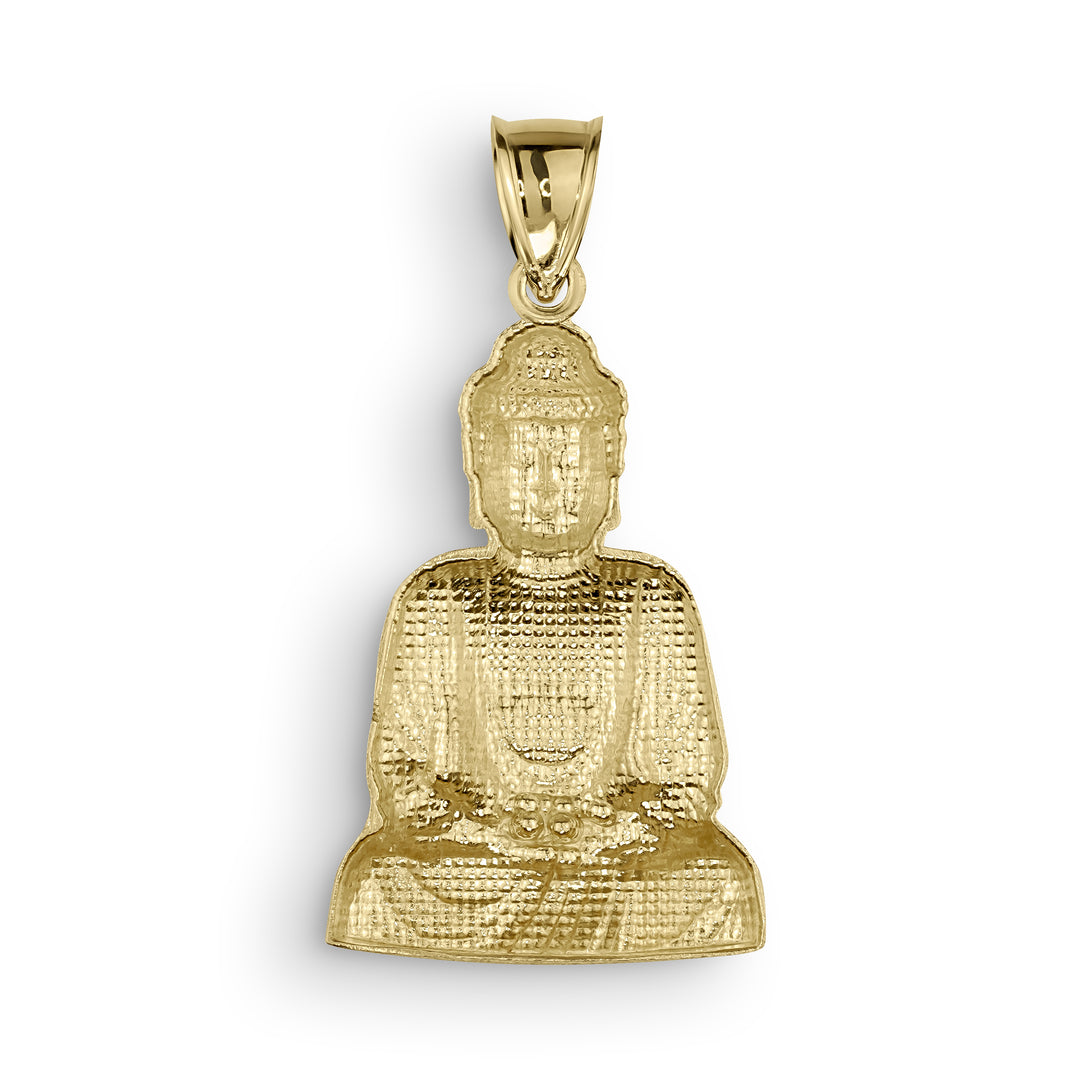 10k Gold Classic Buddha Pendant