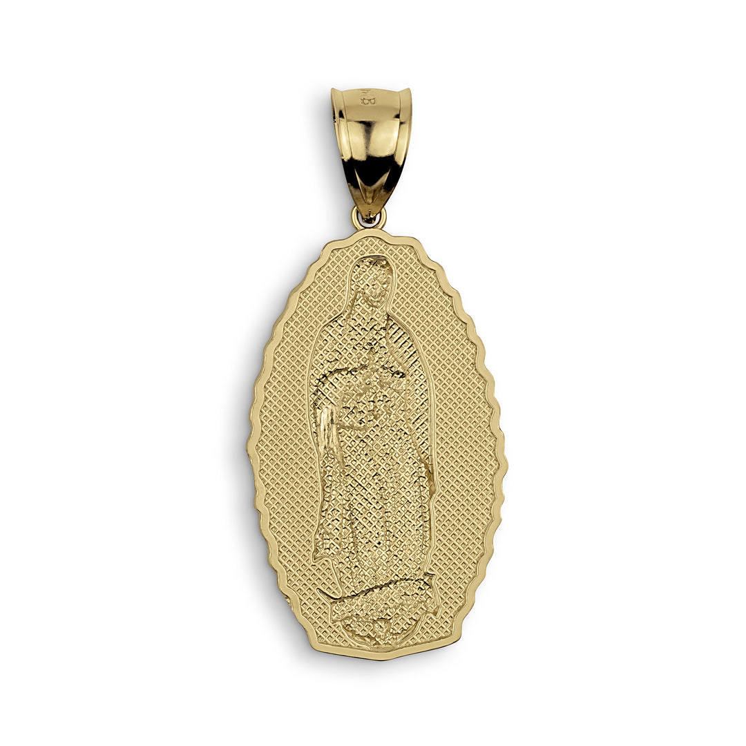 10k & 14k Gold Ove Guadalupe Pendant