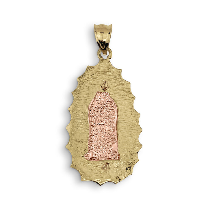 10k & 14k Gold Ovo Two-Tone Guadalupe Pendant