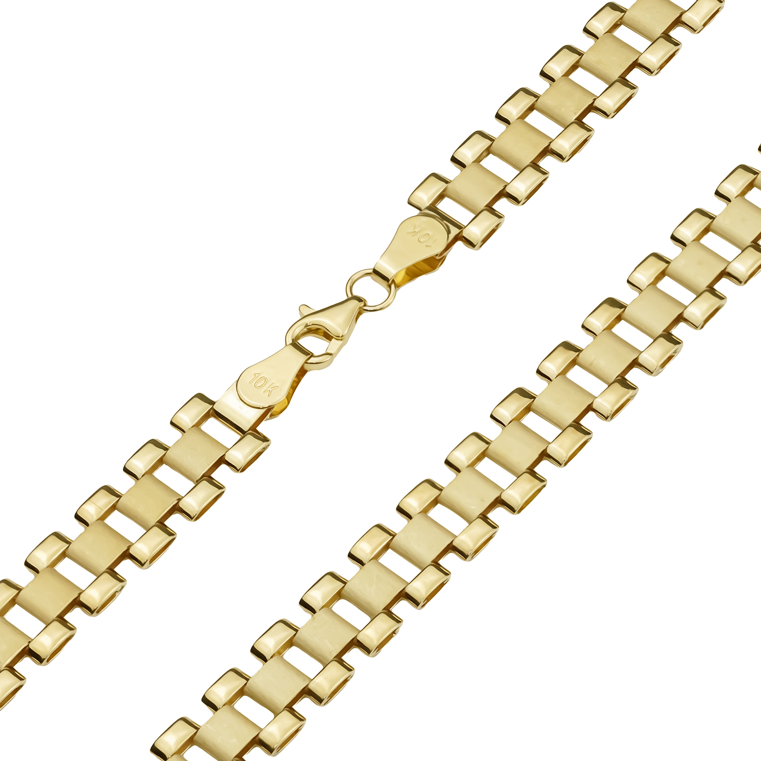 10k Gold Classic Rolex Chain Hollow