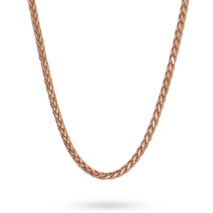 10k & 14k Rose Gold Classic Wheat Palm Chain