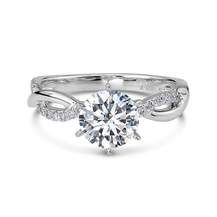 14k White Gold Lawri Lab Grown Diamond Ring Set