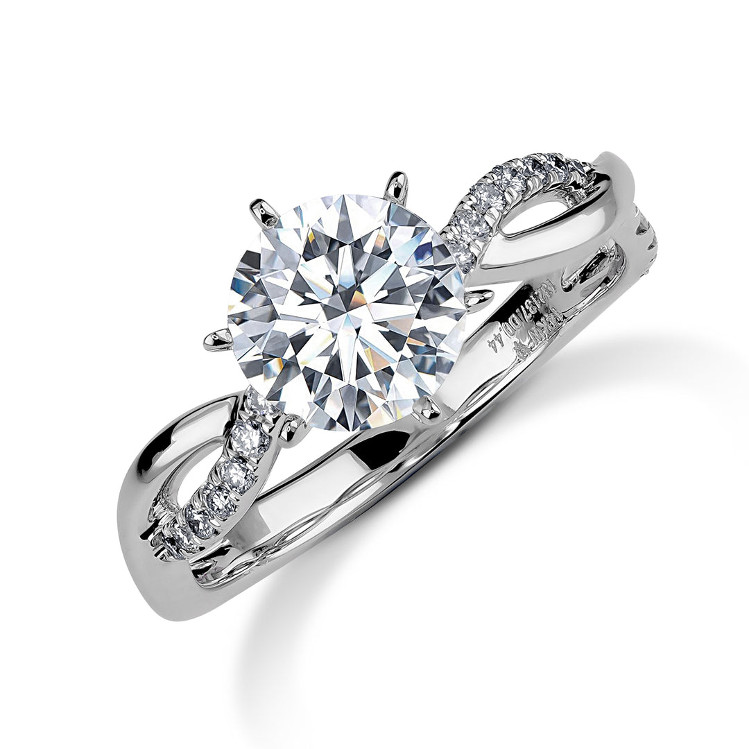 14k White Gold Lawri Lab Grown Diamond Ring Set