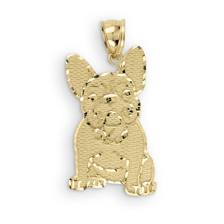 10k Gold Vintage French Bulldog DC Pendant