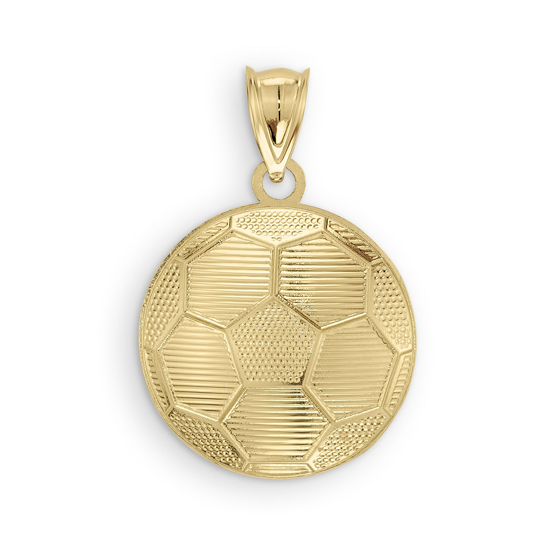 10k Gold Classic Soccer Ball Pendant