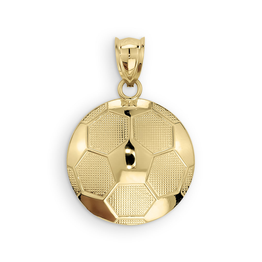 10k Gold Classic Soccer Ball Pendant