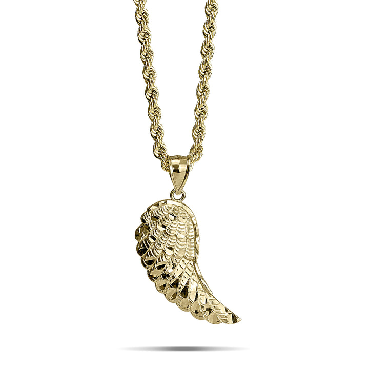 10k Gold Classic Guardian Wing DC Pendant