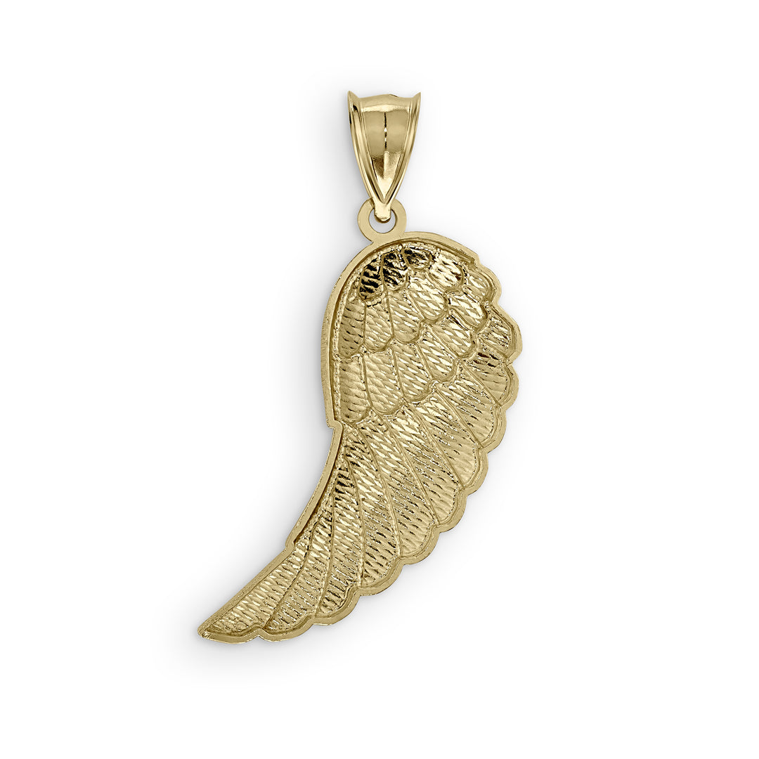 10k Gold Classic Guardian Wing DC Pendant