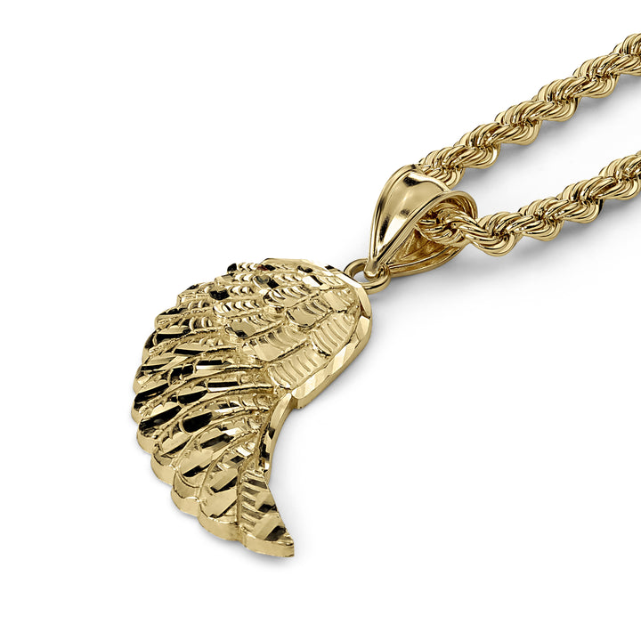 10k Gold Classic Guardian Wing DC Pendant