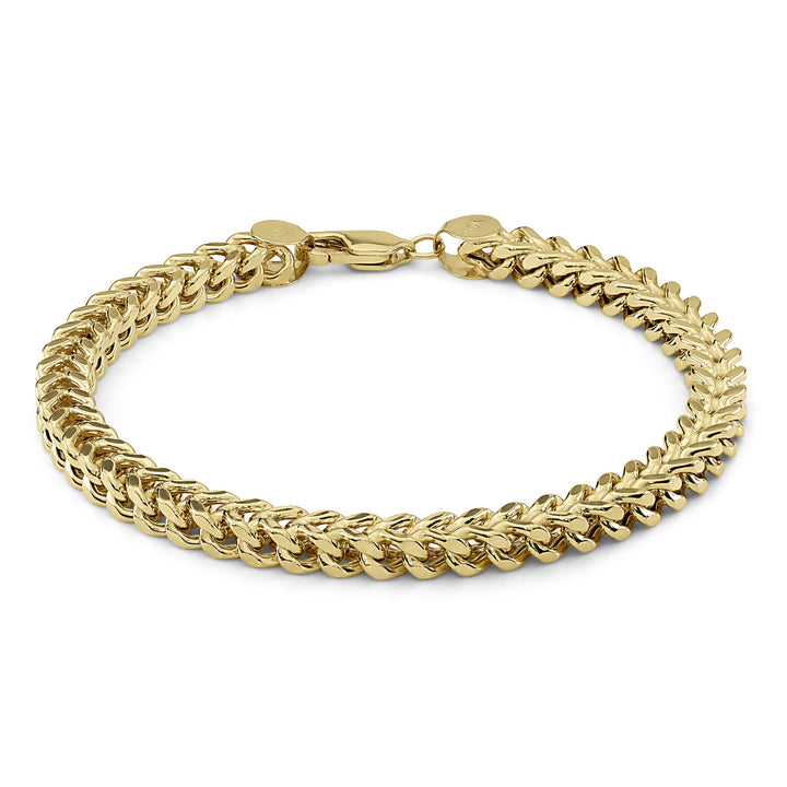 10k & 14k Gold Classic Franco Link Bracelet (Hollow)