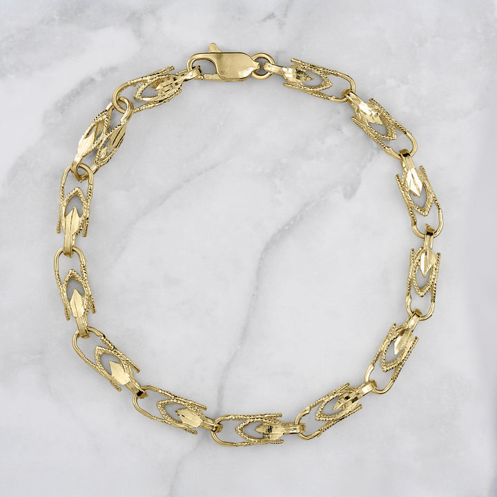 10k Gold Vintage Turkish Link Bracelet/Anklet