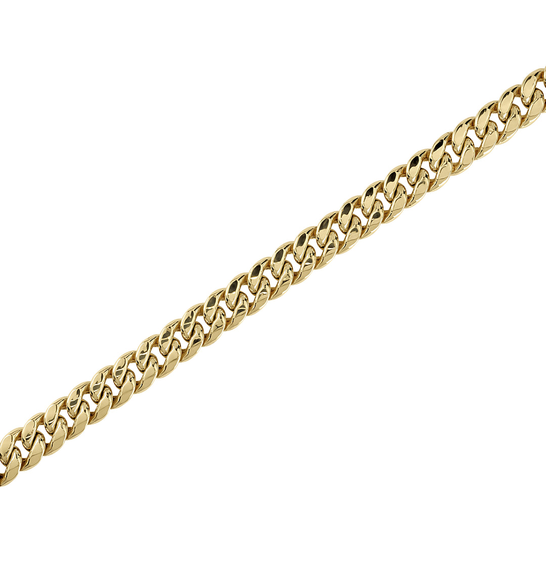 14k Gold Classic Miami Cuban Bracelet/Anklet (Solid)