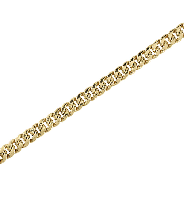 14k Gold Classic Miami Cuban Bracelet/Anklet (Solid)